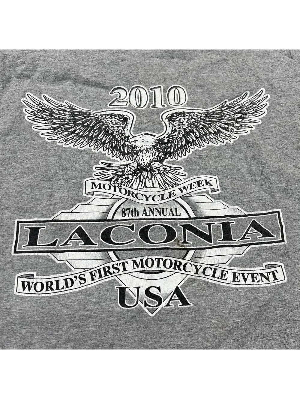 vintage laconia motorcycle bike week eagle shirt size xxl